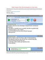 Online Translate 3.0 Plus: Thêm tính năng dịch web và đọc văn bản