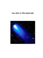 Sao chổi và Tiểu hành tinh (Đặng Vũ Tuấn Sơn) ppt