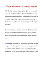 Ứng xử thông minh : Tự tin trong công việc doc