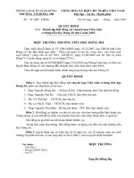 Quyết định thành lập hội đồng xét chuyển ngạch