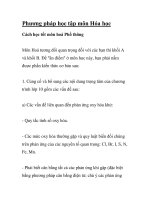 Phương pháp học tập môn Hóa học pptx