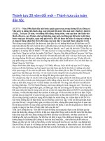 Thành tựu 20 năm đổi mới – Thành tựu của toàn dân tộc ppsx