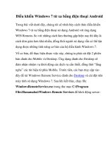 Điều khiển Windows 7 từ xa bằng điện thoại Android pps