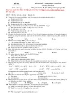 Đề thi thử môn hóa đề 2