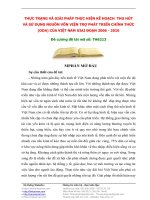 Đề tài: THỰC TRẠNG VÀ GIẢI PHÁP THỰC HIỆN KẾ HOẠCH THU HÚT VÀ SỬ DỤNG NGUỒN VỐN VIỆN TRỢ PHÁT TRIỂN CHÍNH THỨC (ODA) CỦA VIỆT NAM GIAI ĐOẠN 2006 ­ 2010 ppsx