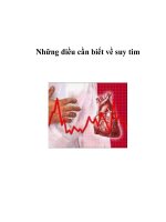 Những điều cần biết về suy tim pptx