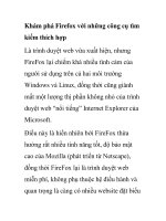 Khám phá Firefox với những công cụ tìm kiếm thích hợp potx