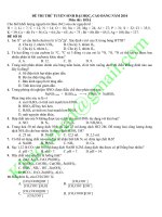 ĐỀ THI & ĐÁP ÁN HÓA 2010 (THI THỬ)