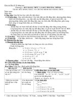 Đại số 10 NC chương IV