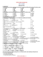 Ôn Tập 11 CB (Unit 3 - 2 Tests & Final Test 1)