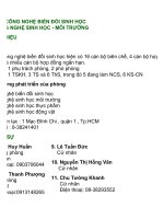 CÔNG NGHỆ BIẾN ĐỔI SINH HỌC ppt