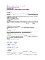 đề thi chuyên hóa Hạ Long