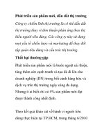 Phát triển sản phẩm mới, dẫn dắt thị trường pptx