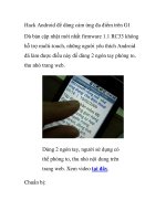 Hack Android để dùng cảm ứng đa điểm trên G1 doc