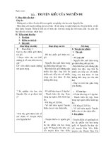 Tieát   :  TRUYEÄN  KIEÀU CUÛA NGUYEÃN DU