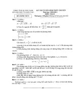 Đề Chuyên Toán 2010-2011 Quảng Nam