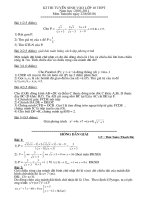 Đề và hưong dan giải môn Toan TP.Hà Nội 2010-2011