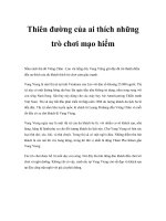 Thiên đường của ai thích những trò chơi mạo hiểm ppt