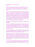 Các tính năng Wi-Fi mới trong Windows 7 (phần 1) ppt