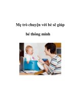 Mẹ trò chuyện với bé sẽ giúp bé thông minh pdf