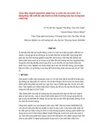 Thúc đẩy nhanh quá trình phân hủy vi sinh rác và nước rò rỉ docx