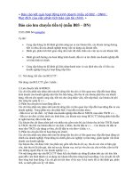 Báo cáo kết quả hoạt động kinh doanh: Lưu chuyển tiền tệ pps