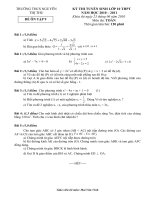 Đề thi Toán vào L10 năm 2010-2011