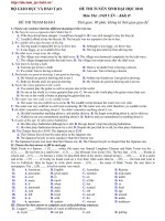 Đề thi thử anh văn số 35 pps