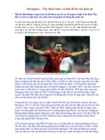 Paraguay-Tây Ban Nha ,cơ hội đi vào lịch sử