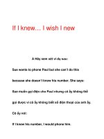 If I knew… docx