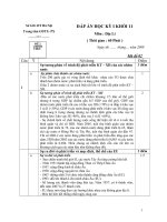 Đề thi HKI địa 11