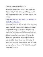 Theo dõi người ăn cắp sóng Wi-Fi doc