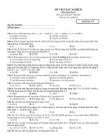 đề thi thử vào 10 thái bình