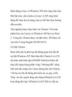 Khởi động Linux và Windows XP trên cùng một máy potx