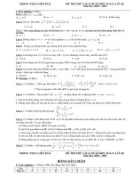 ĐỀ THI THỬ VÀO LỚP 10 MÔN TOÁN ( LẦN THỨ 2)