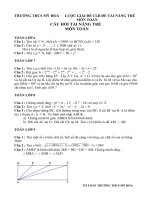 Đề câu lạc bộ tài năng trẻ và lược giải