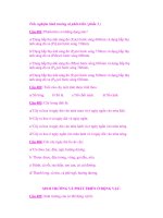 Trắc nghiệm Sinh trưởng và phát triển ( phần 3 ) pot