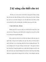 2 kỹ năng cần thiết cho trẻ pdf