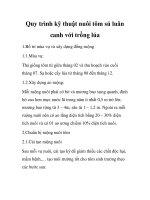 Quy trình kỹ thuật nuôi tôm sú luân canh với trồng lúa doc