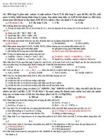 Đề và đáp án thi thử lần V