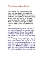 Phân hữu cơ - phân vi sinh vật docx