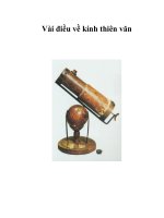 Vài điều về kính thiên văn (Đặng Vũ Tuấn Sơn) pdf