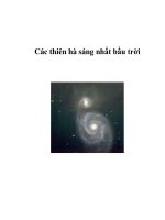 Các thiên hà sáng nhất bầu trời (Đặng Vũ Tuấn Sơn) potx