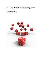 35 Tiêu Chí Chuẩn Năng Lực Marketing doc