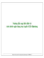 Hướng dẫn nạp tiền điện tử