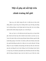 Một số phụ nữ nổi bật trên chính trường thế giới pps