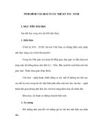 TÌNH HÌNH VĂN HOÁ Ở CÁC THẾ KỶ XVI - XVIII pot