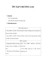 ÔN TẬP CHƯƠNG I (tt) - Hình học 9 potx