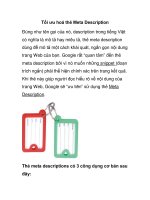 Tối ưu hoá thẻ Meta Description pps