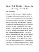 Các yếu tố vật lí, hoá học và sinh học của môi trường nước nuôi tôm Nhiệt ppsx